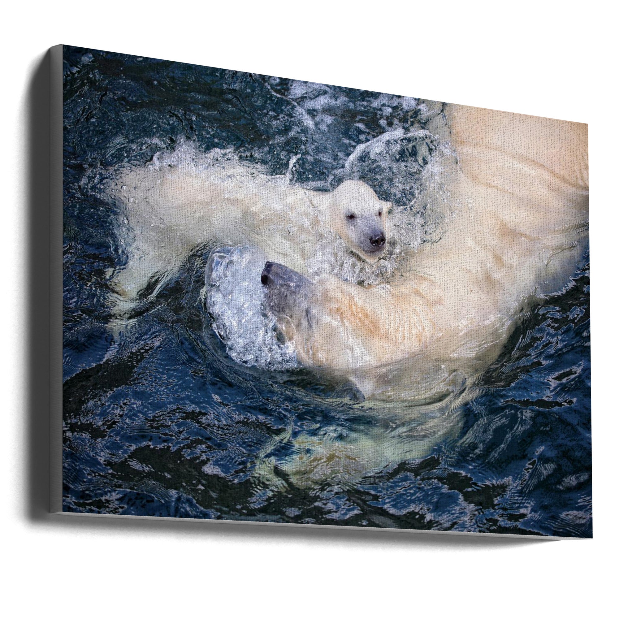 Wall art HER CUTENESS, swimming with mum