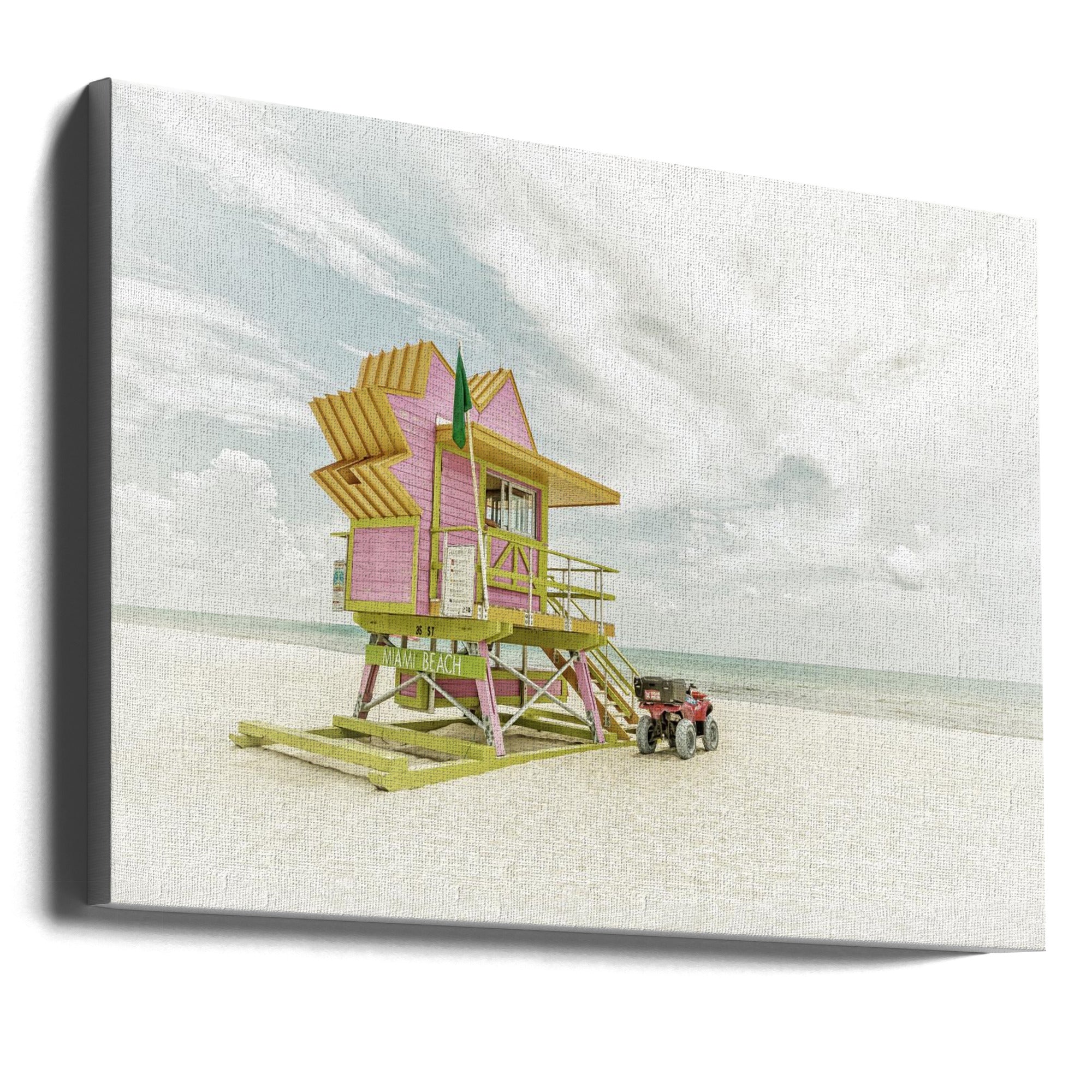 Wall art MIAMI BEACH Vintage Florida Flair