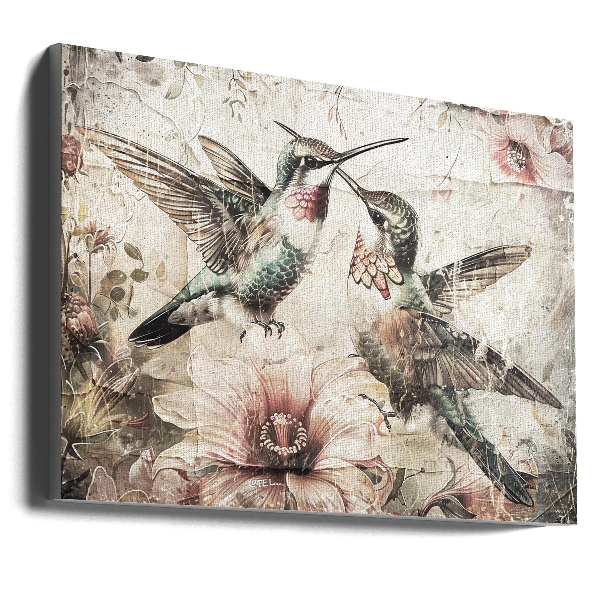 Abstract Art Canvas Print-wall-art-bird-birds-animal-vintage-art-illustration-wallart-10-36X24