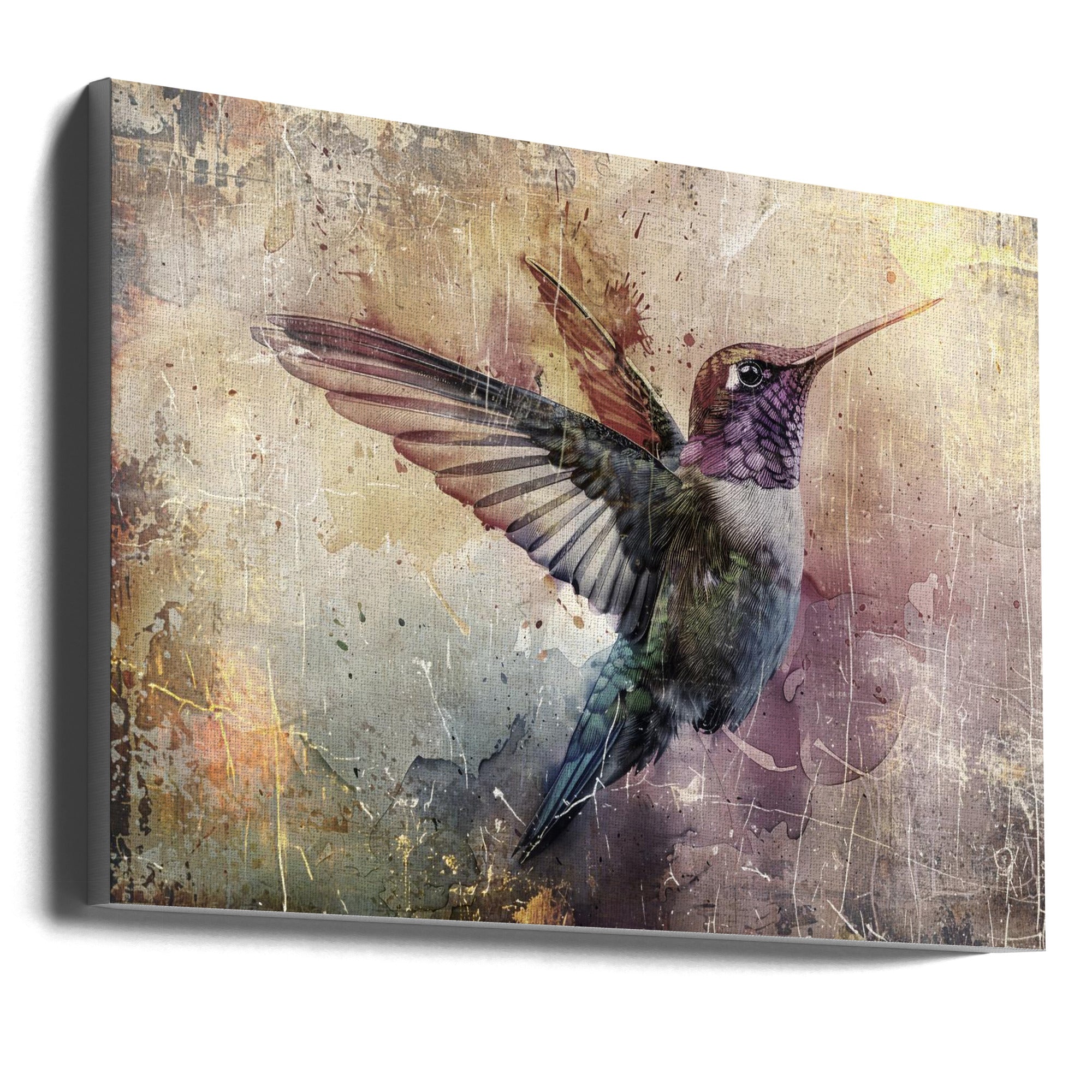 Abstract Art Canvas Print-wall-art-bird-birds-animal-vintage-art-illustration-wallart-11-36X24