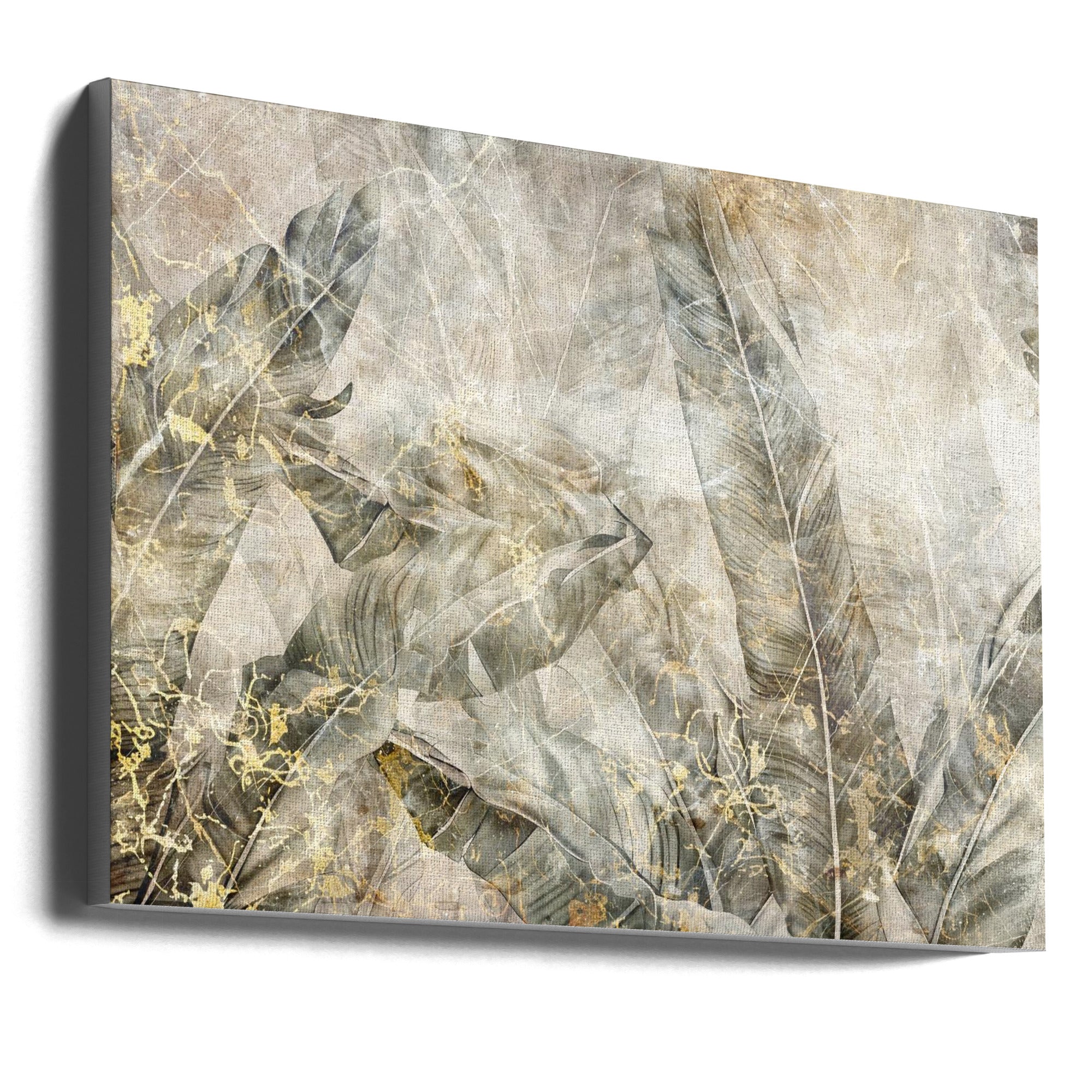 Abstract Art Canvas Print-wall-art-jungle-leaves-art-illustration-wallart-10-36X24