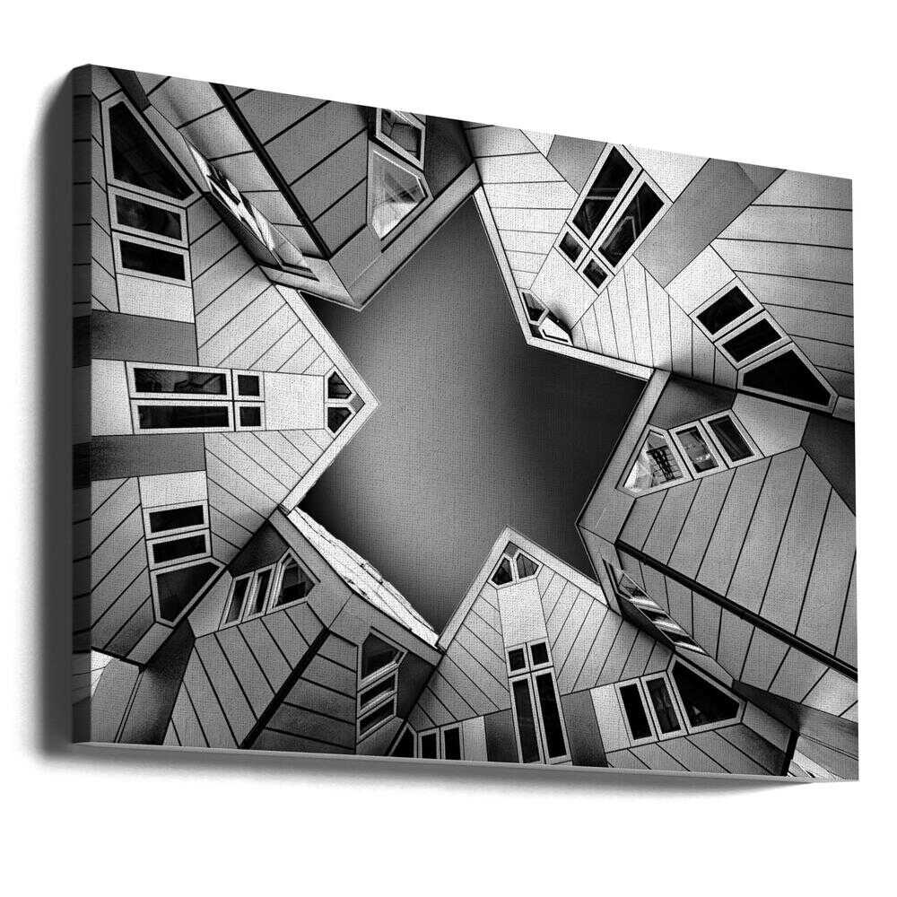Wall art Cubic houses
