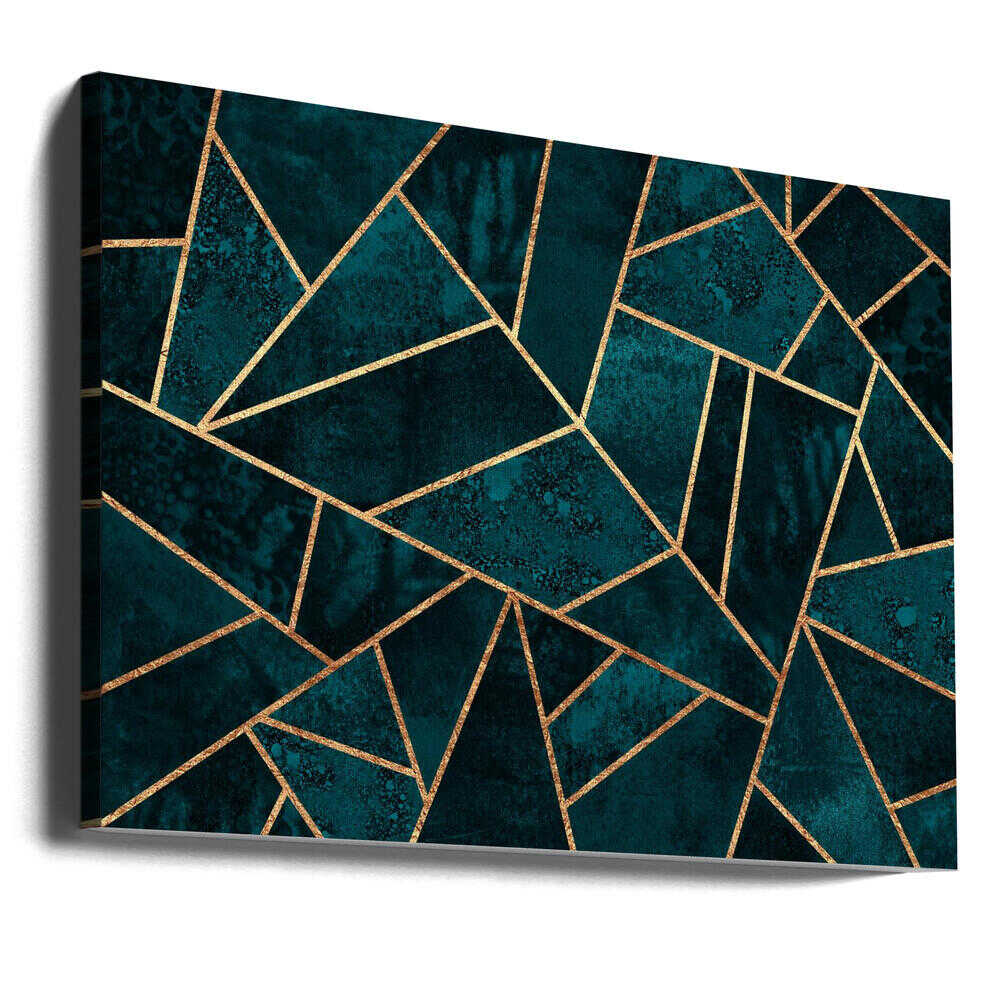 Wall art Deep Teal Stone