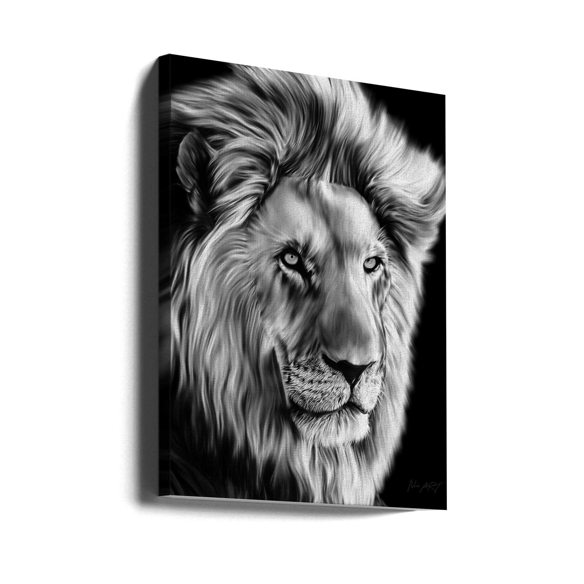 Wall art Leo II 24X36inch In Black Floating Frame