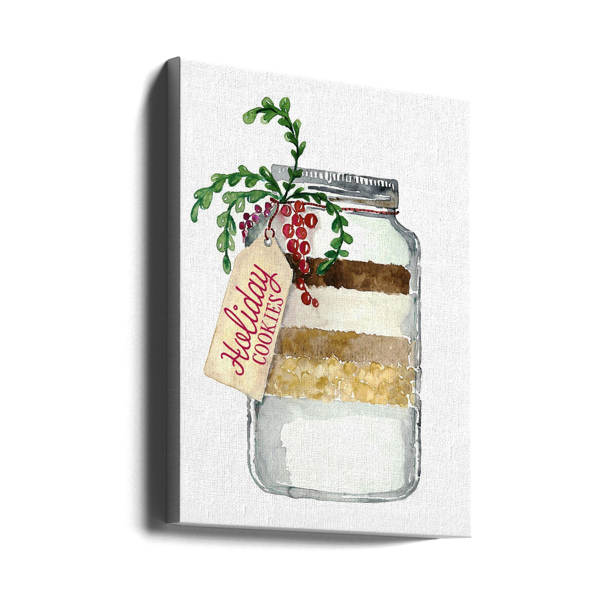 Wall art Holiday cookies in a jar