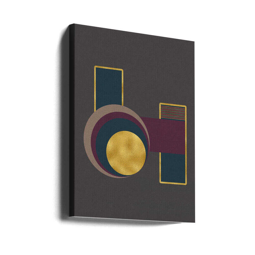 Wall art Squares and Circles 3 Grey Bg