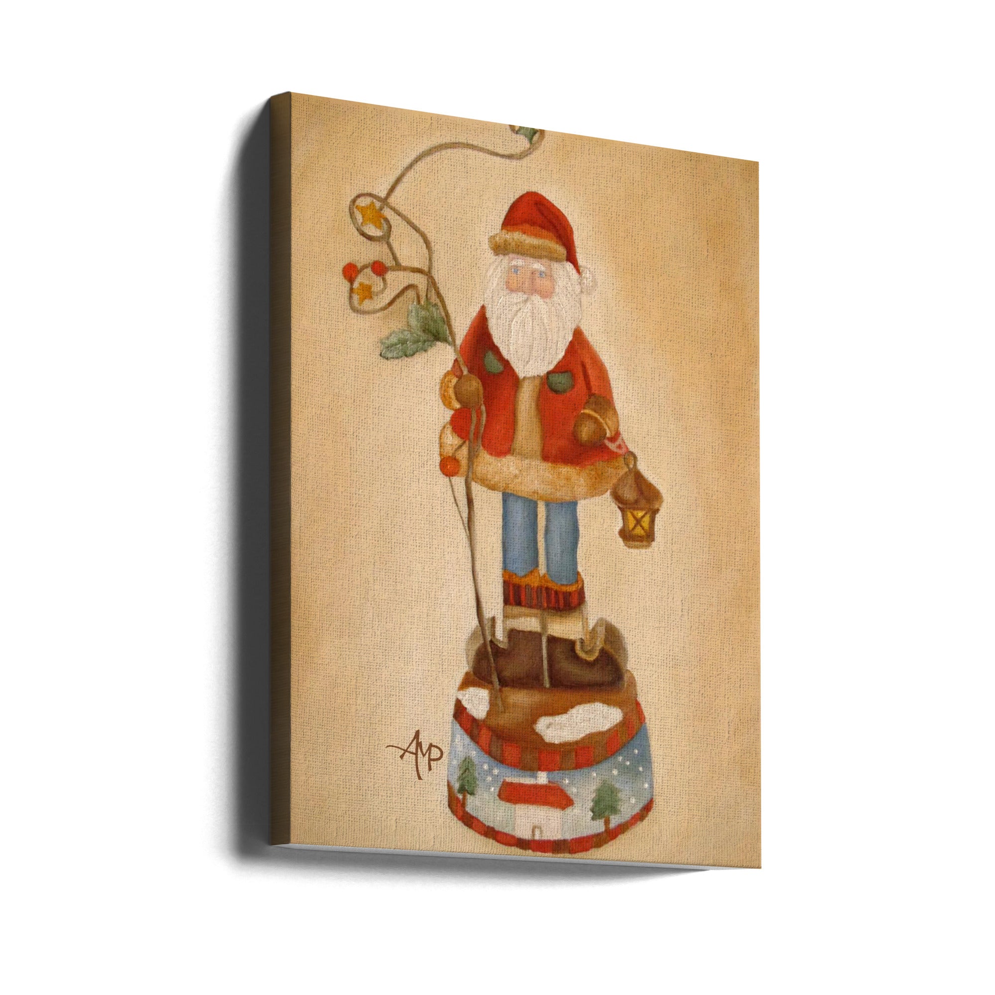 Wall art Santa Is Coming