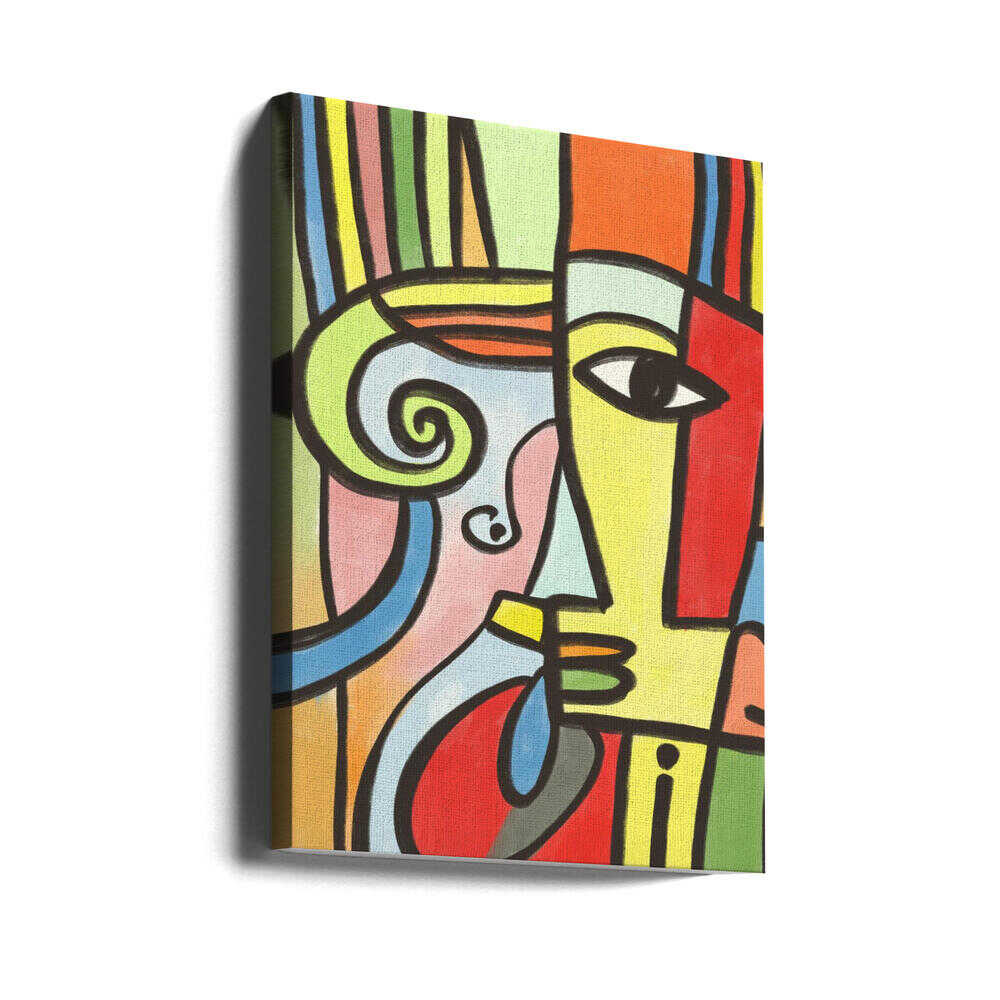 Wall art Colorful Geometric Shapes And Bold Lines