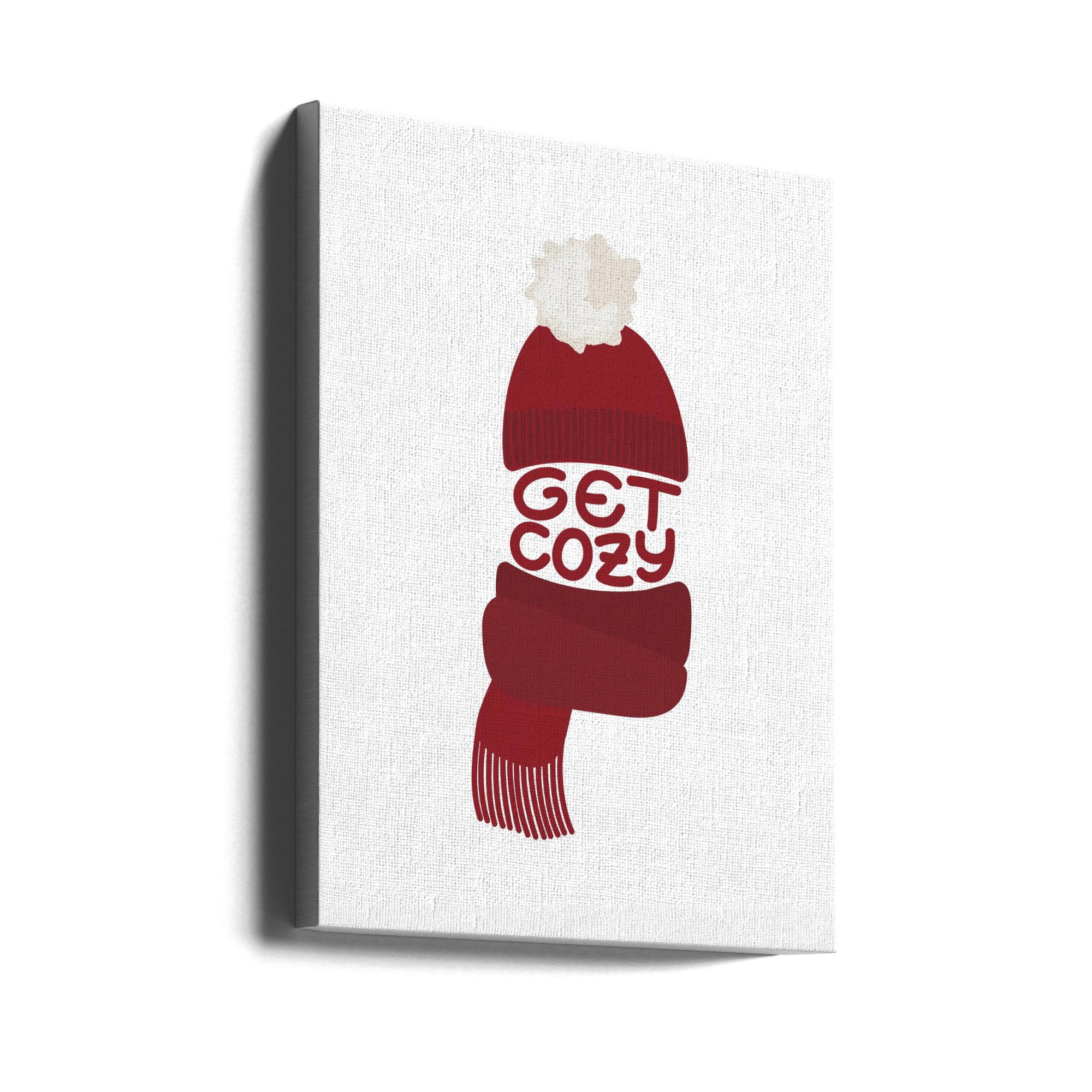 Wall art Get cozy (red)