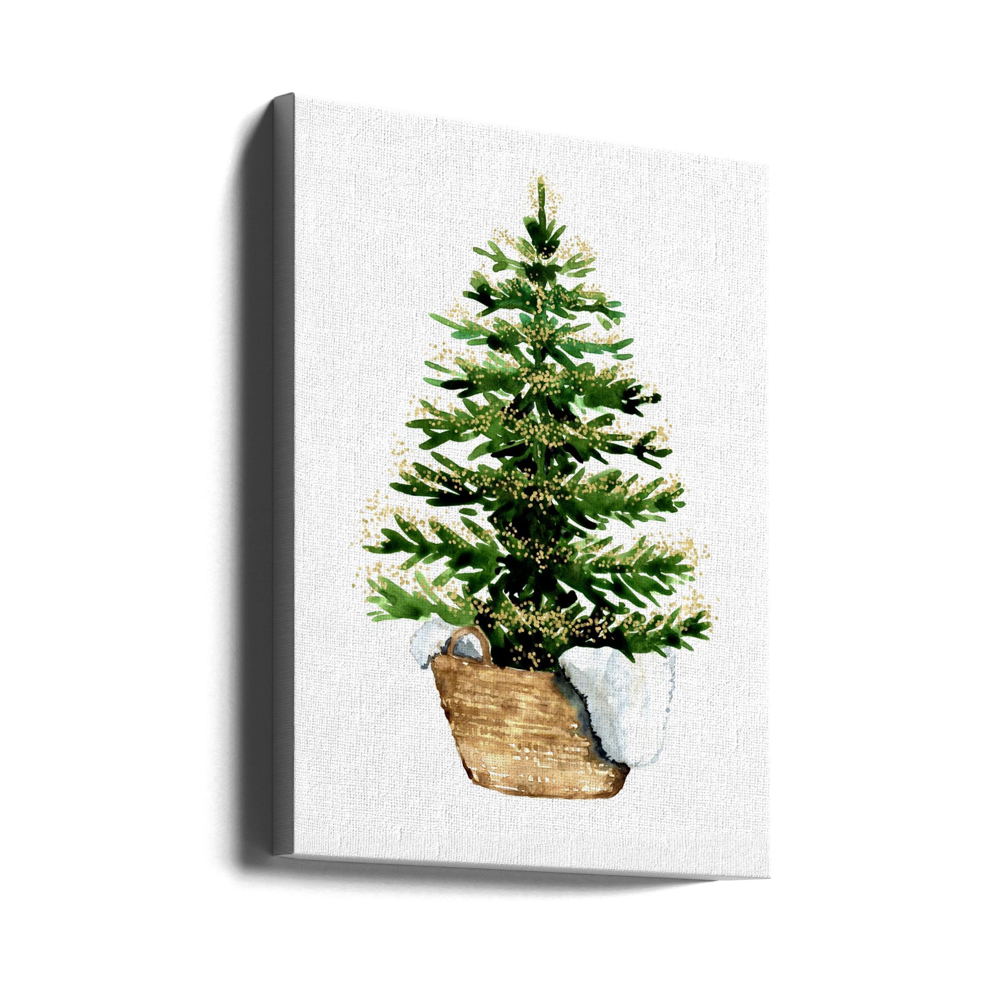 Wall art Cozy watercolor Christmas tree (2)