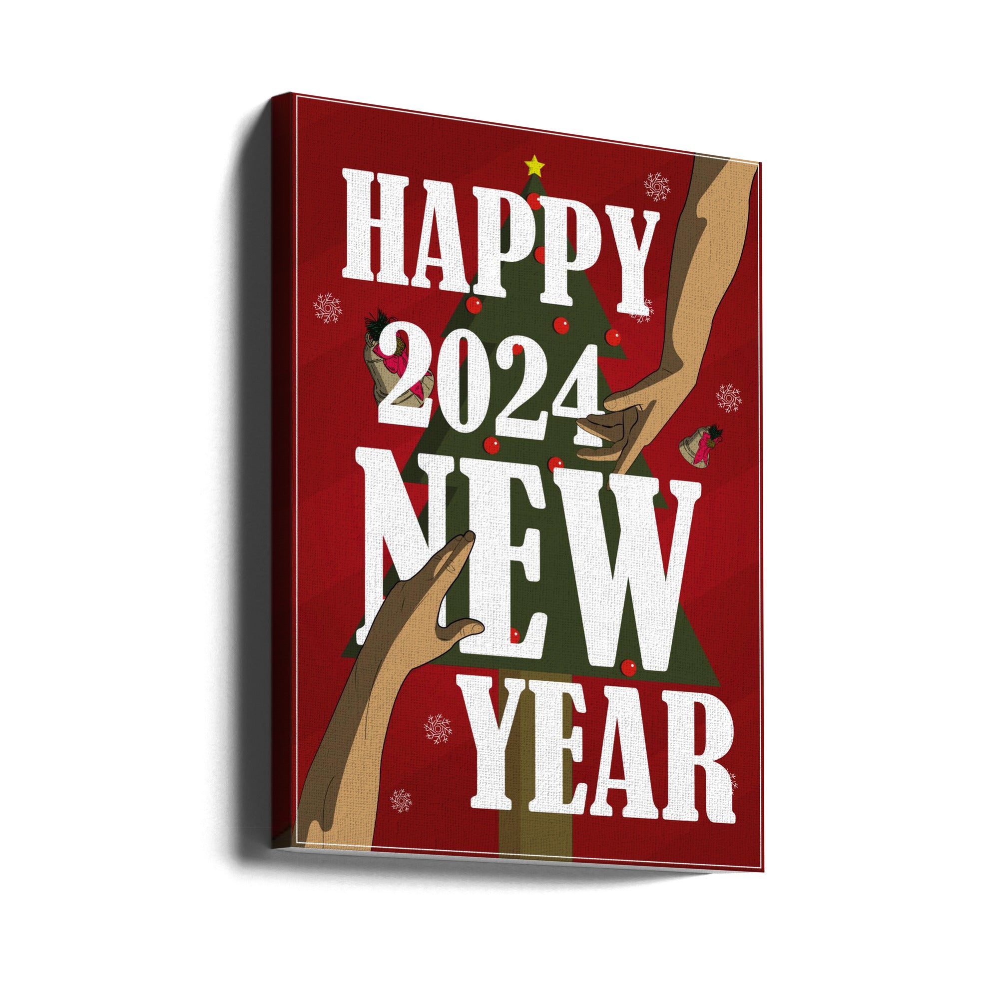 Wall art Happy 2024 New Year