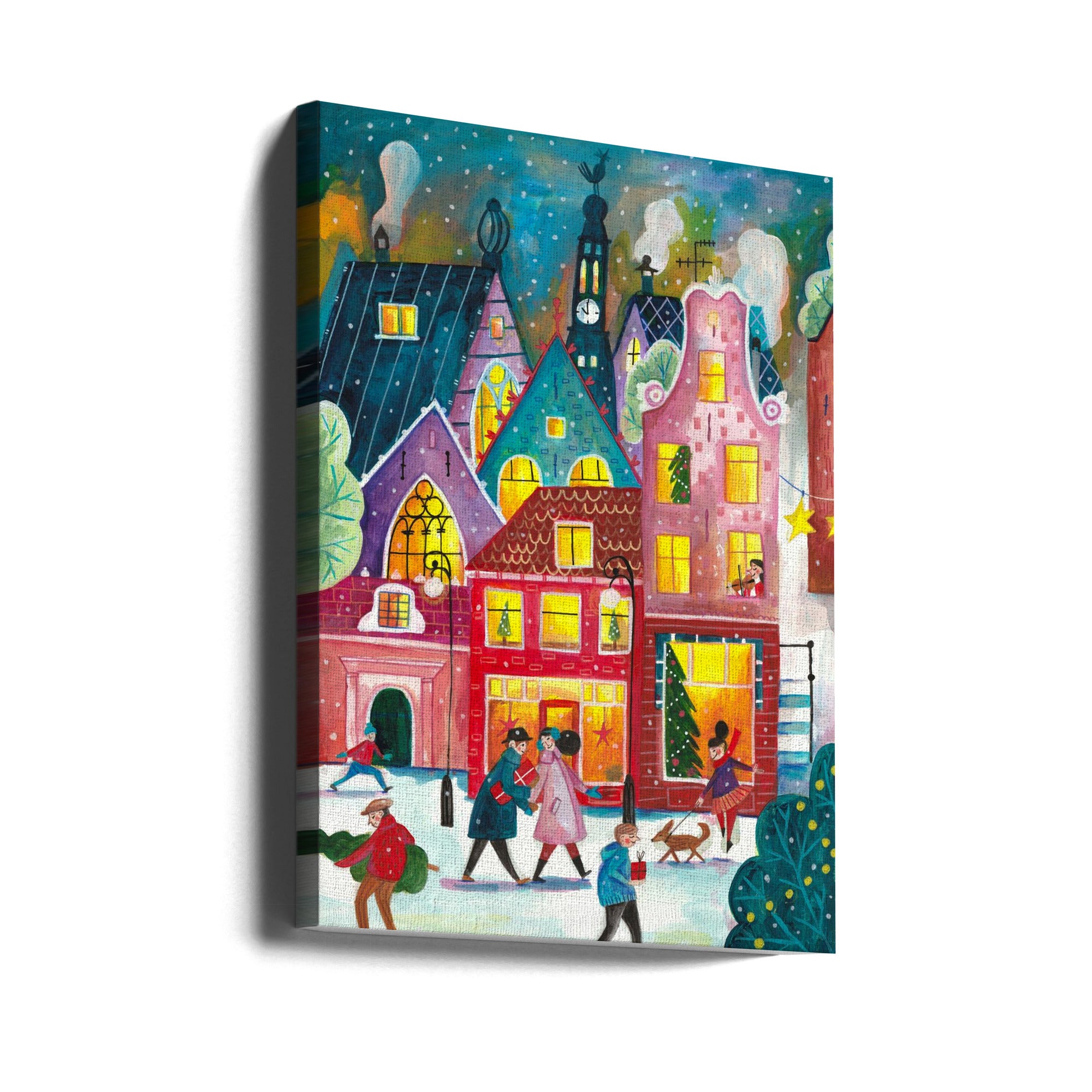 Wall art Christmas in Amsterdam Canvas Print