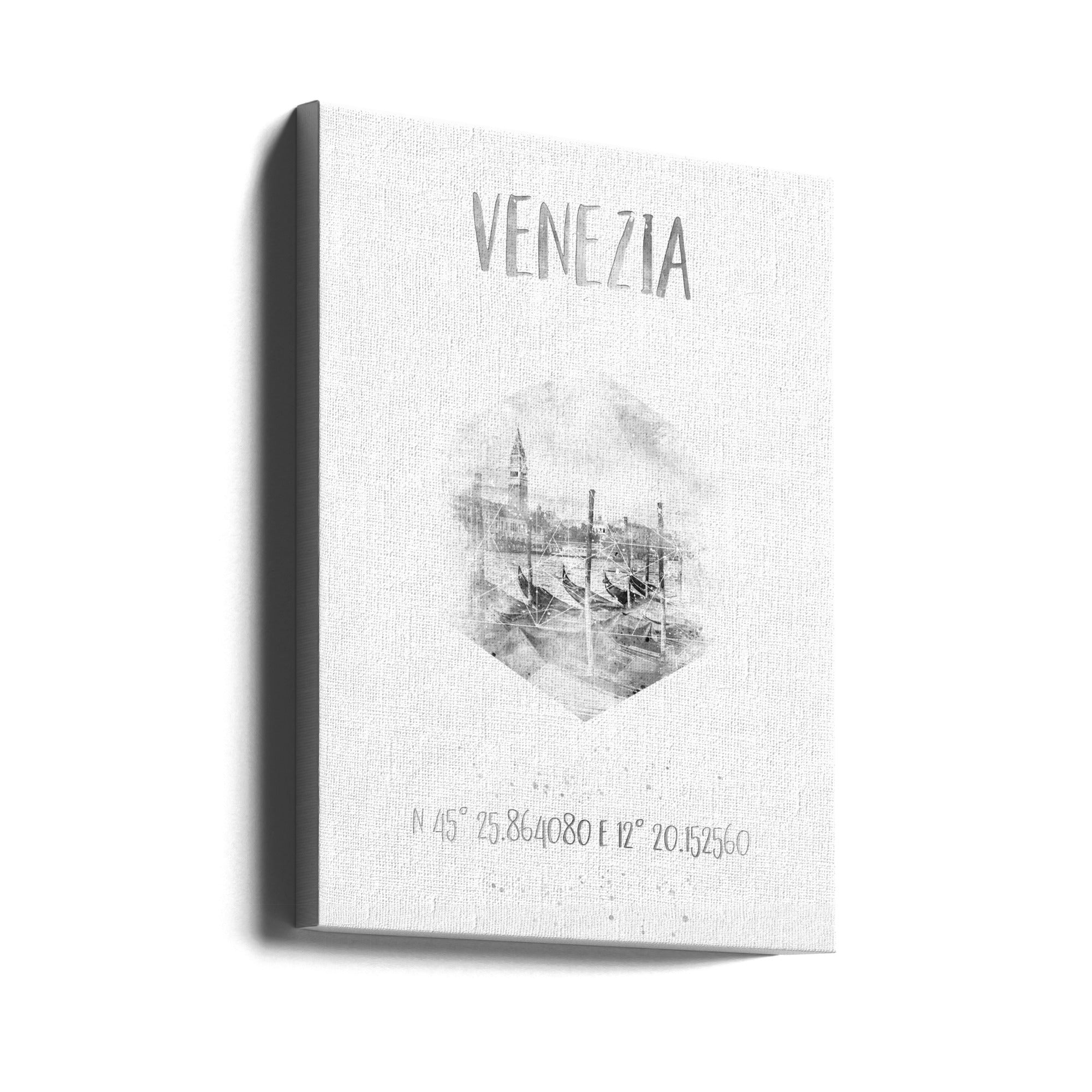 Landscape Photography Canvas Print-wall-art-coordinates-venice-grand-canal-monochrome-watercolor-24X36