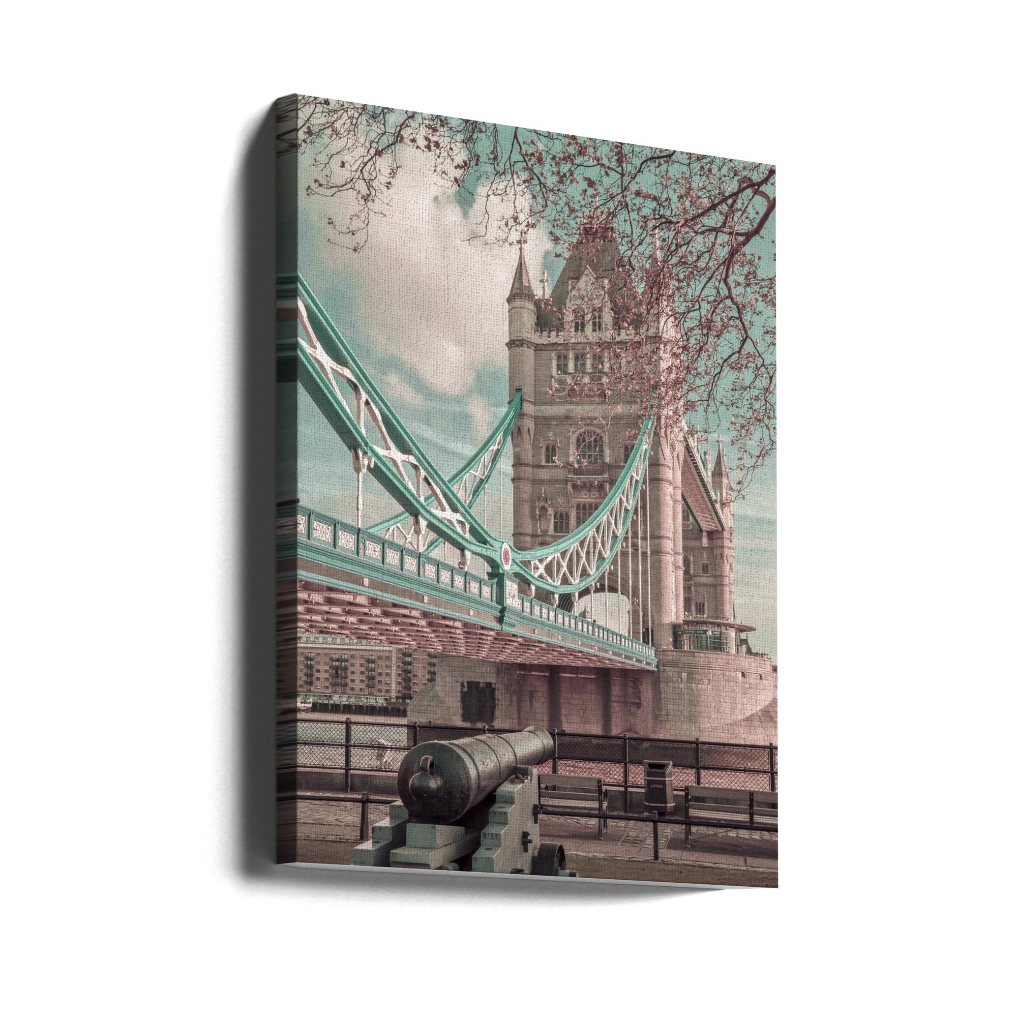 Wall art LONDON Tower Bridge in Detail | urban vintage style