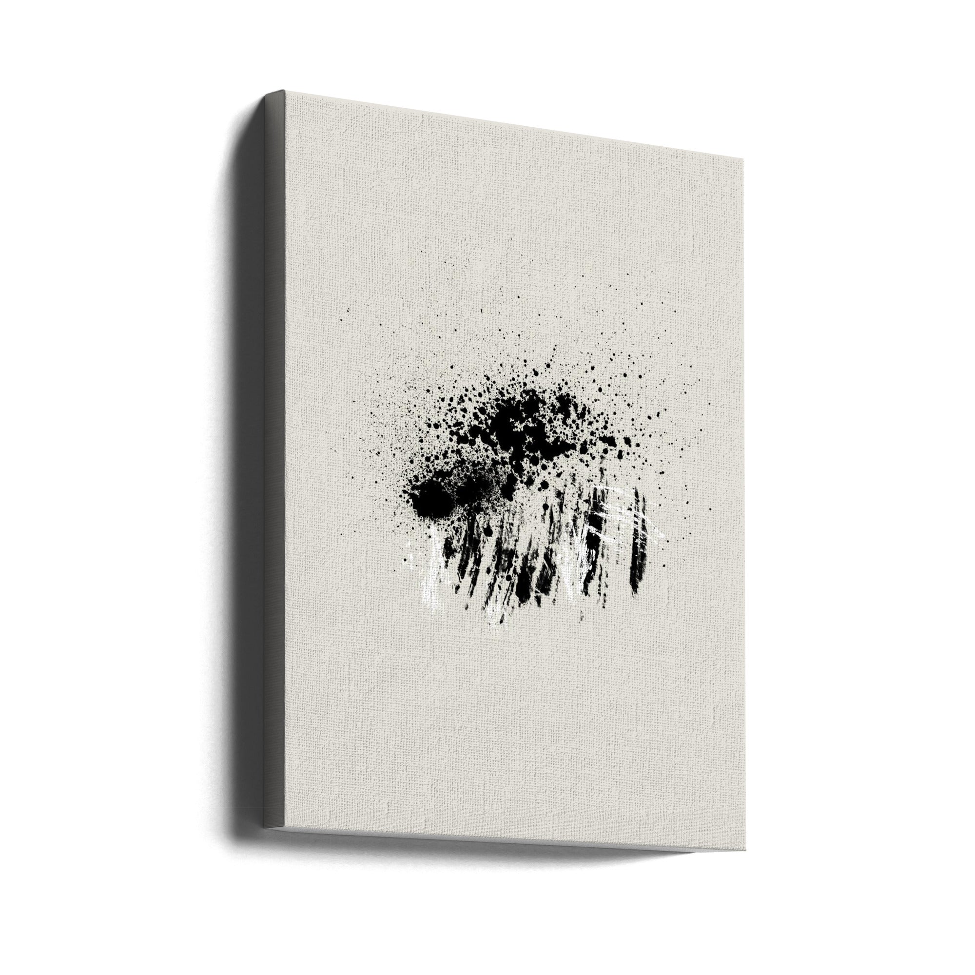 Abstract Art Canvas Print-wall-art-brush-splatters-3-24X36inches