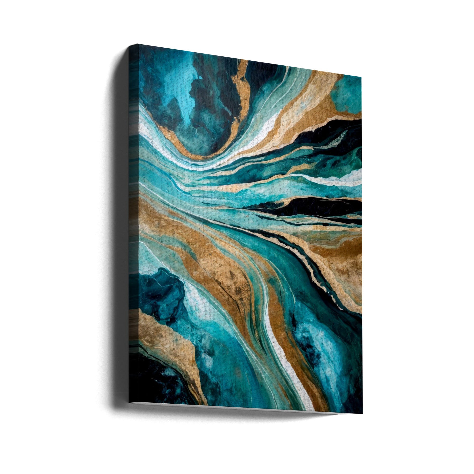 Abstract Art Canvas Print-wall-art-flowing-through-time-24X36