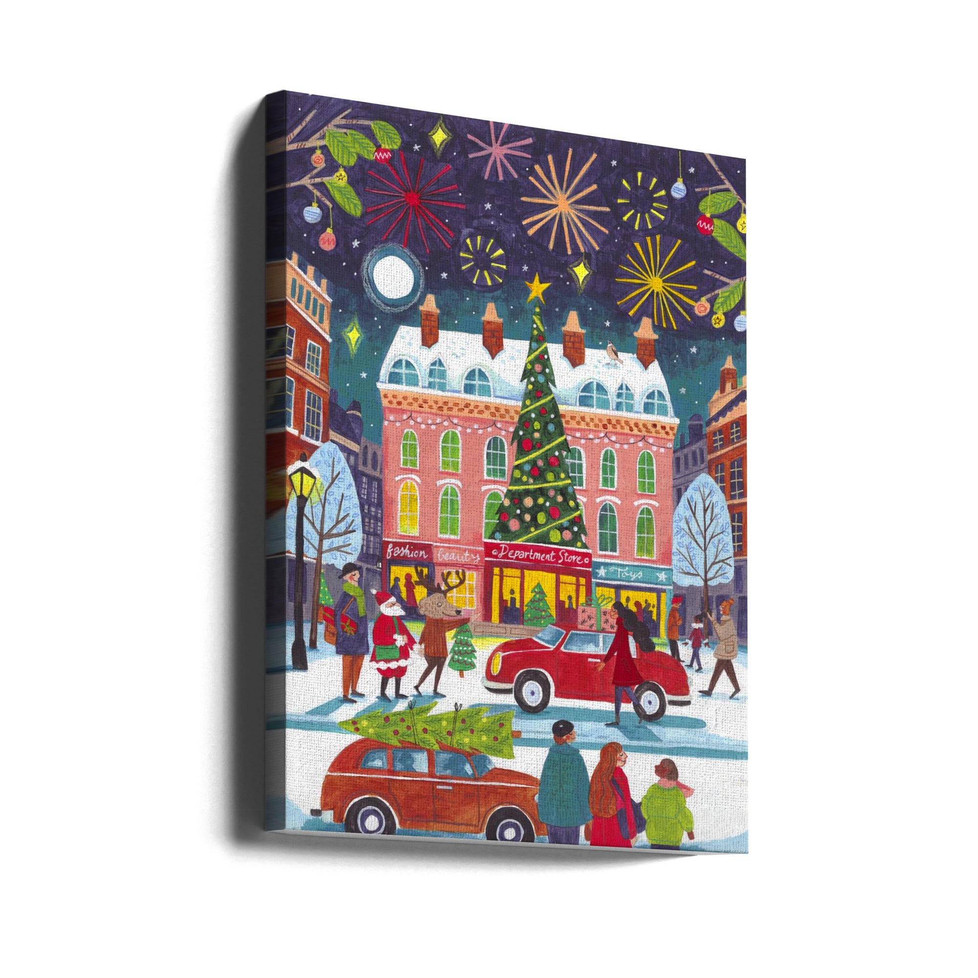 Wall art Christmas in the City Canvas Print