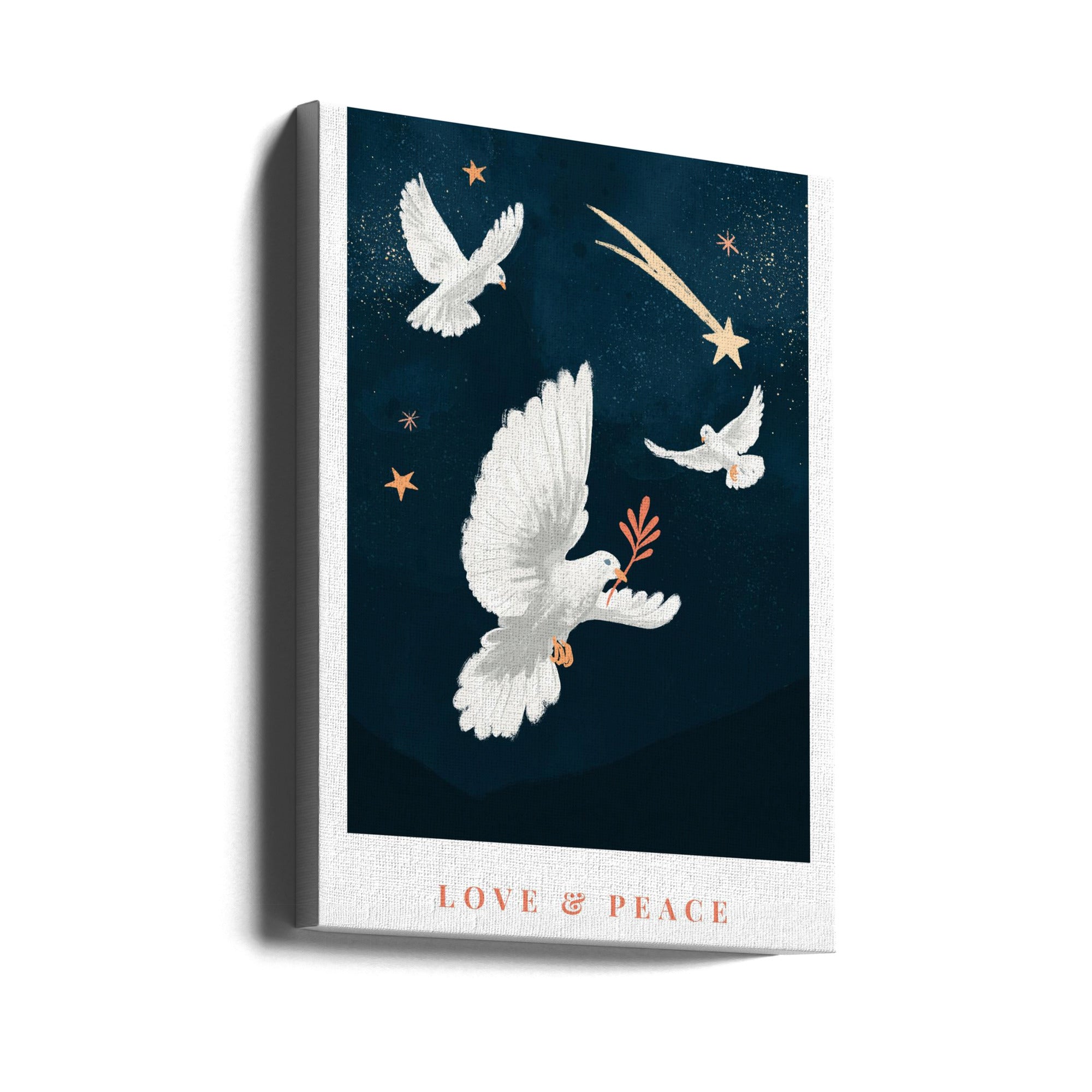 Wall art Love &  Peace Canvas Print