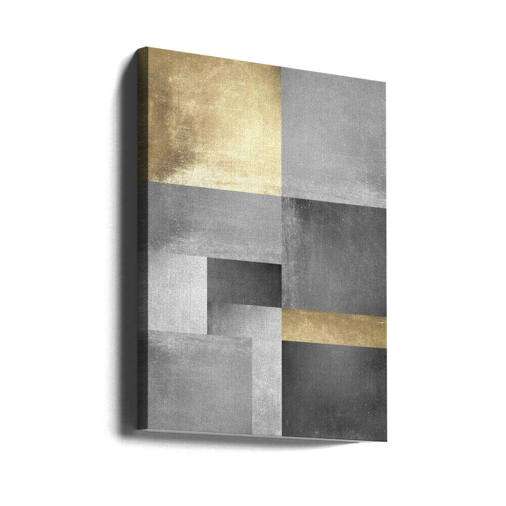 Wall art Gold and silver textures 5