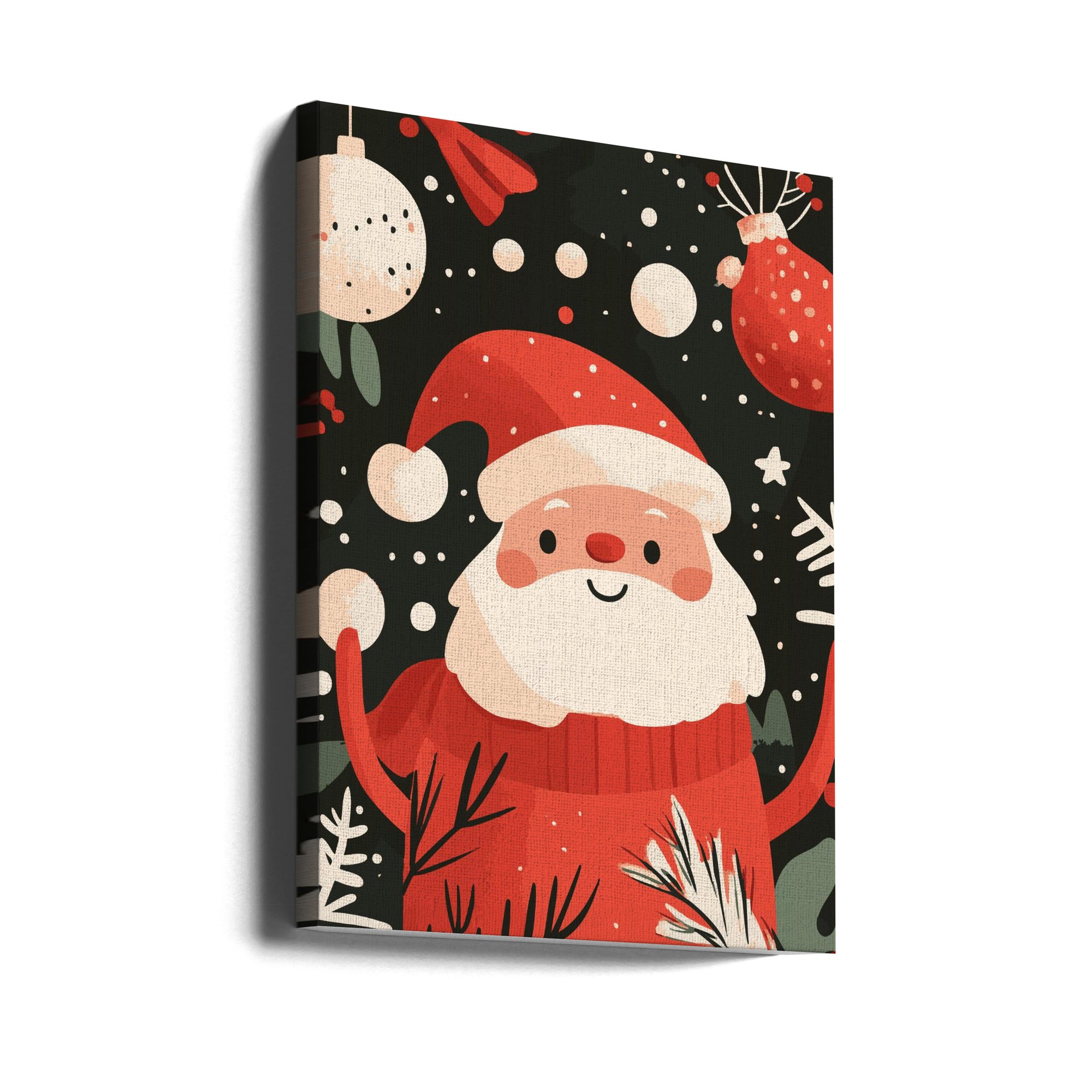 Wall art Happy Santa Canvas Print