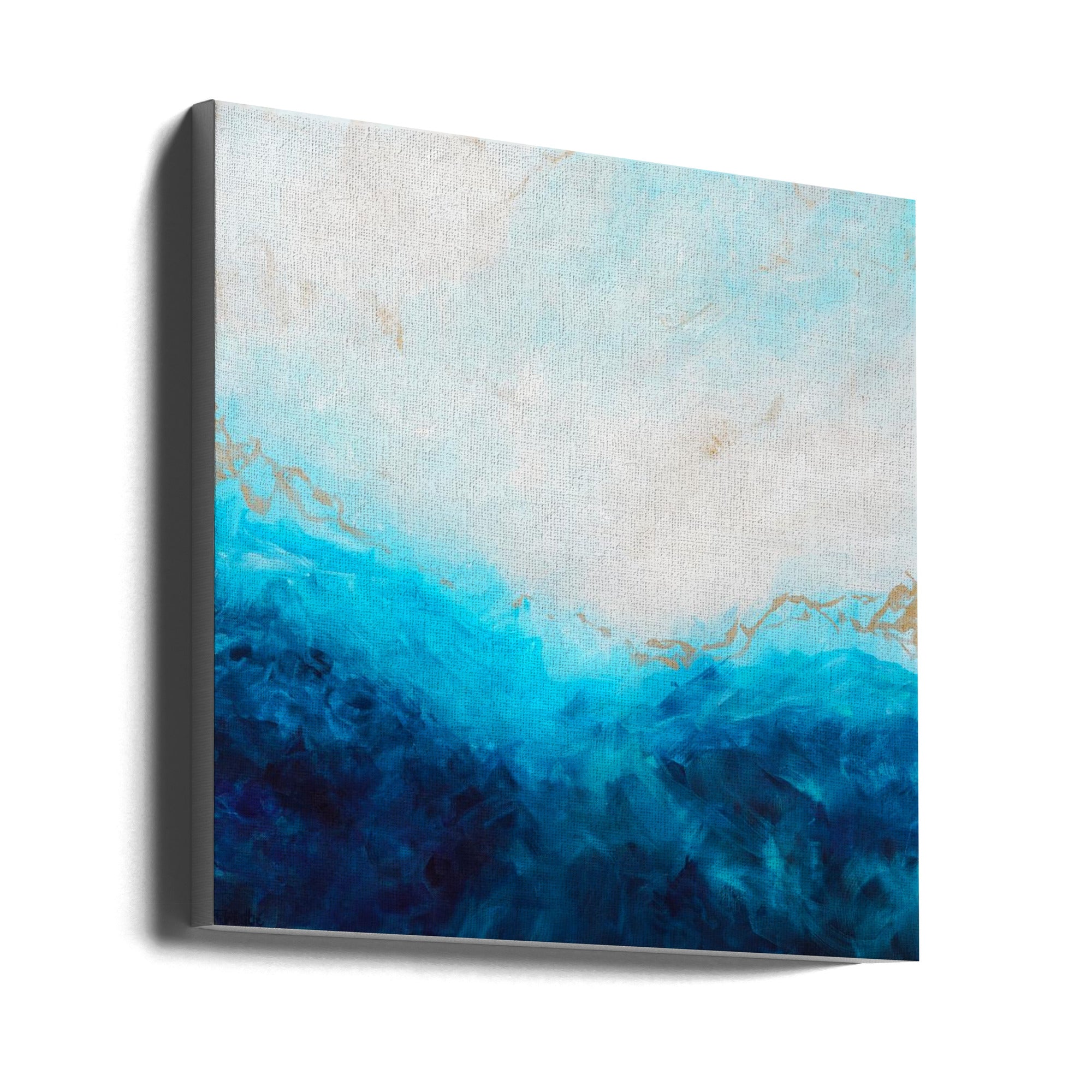 Wall art Blue Sea, golden Sunlight 1 Abstract