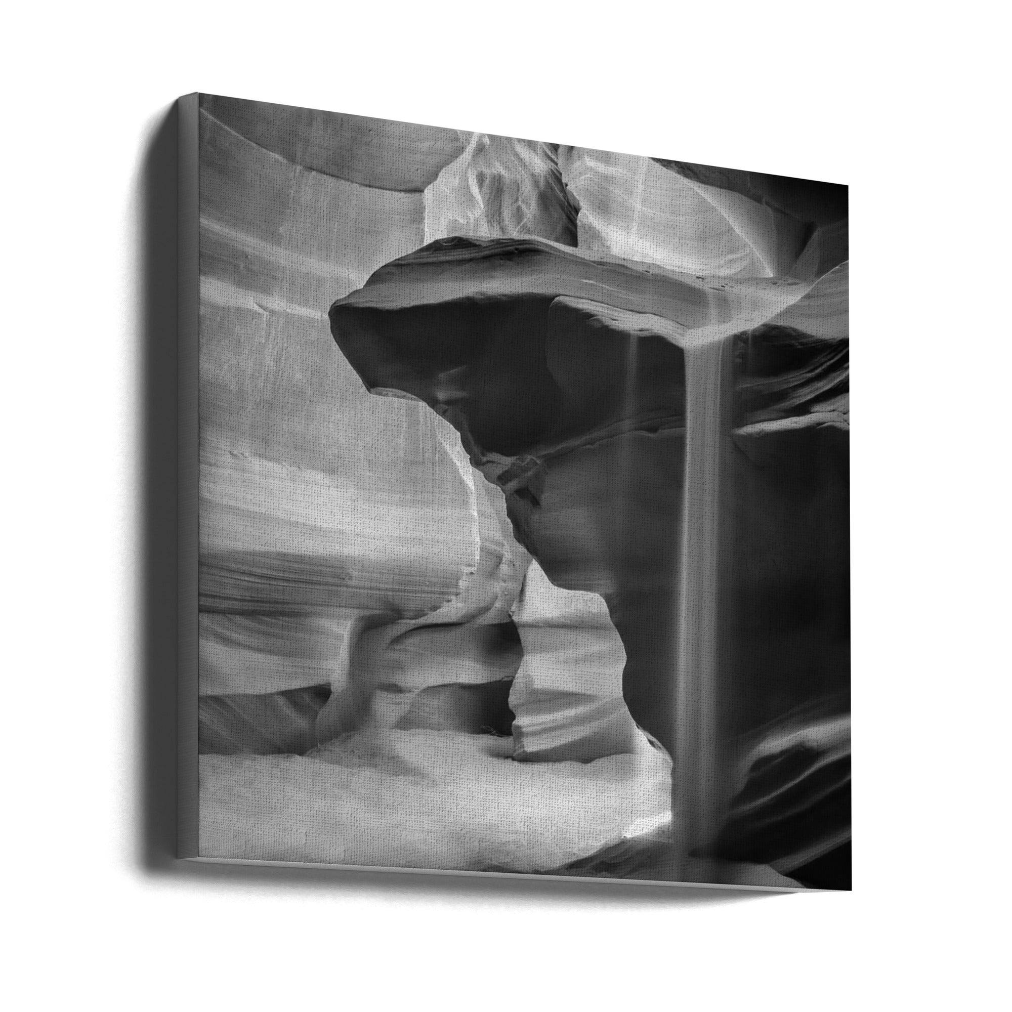 Wall art MONOCHROME ANTELOPE CANYON Pouring Sand