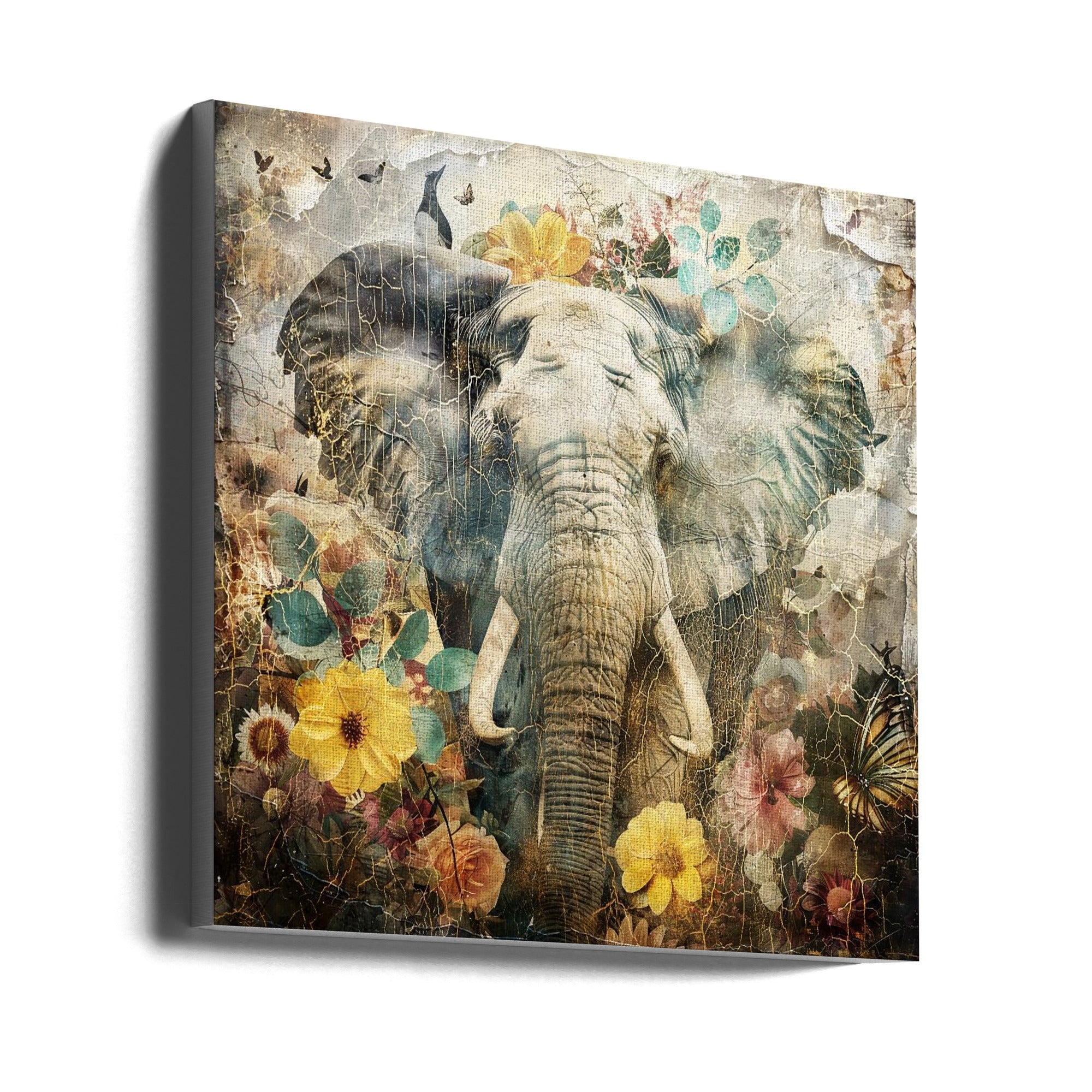 Abstract Art Canvas Print-wall-art-floral-animals-vintage-art-illustration-12-24X24