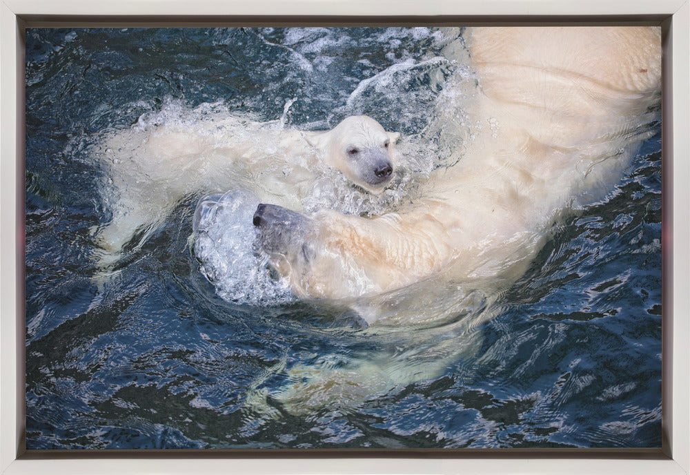 Wall art HER CUTENESS, swimming with mum