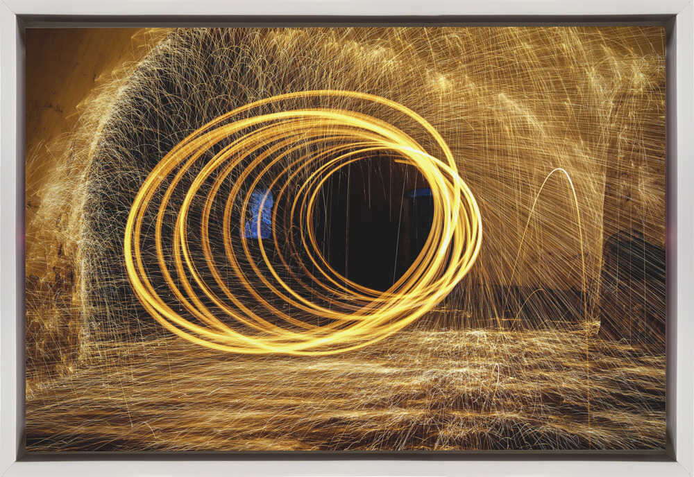 Wall art Playing with fire