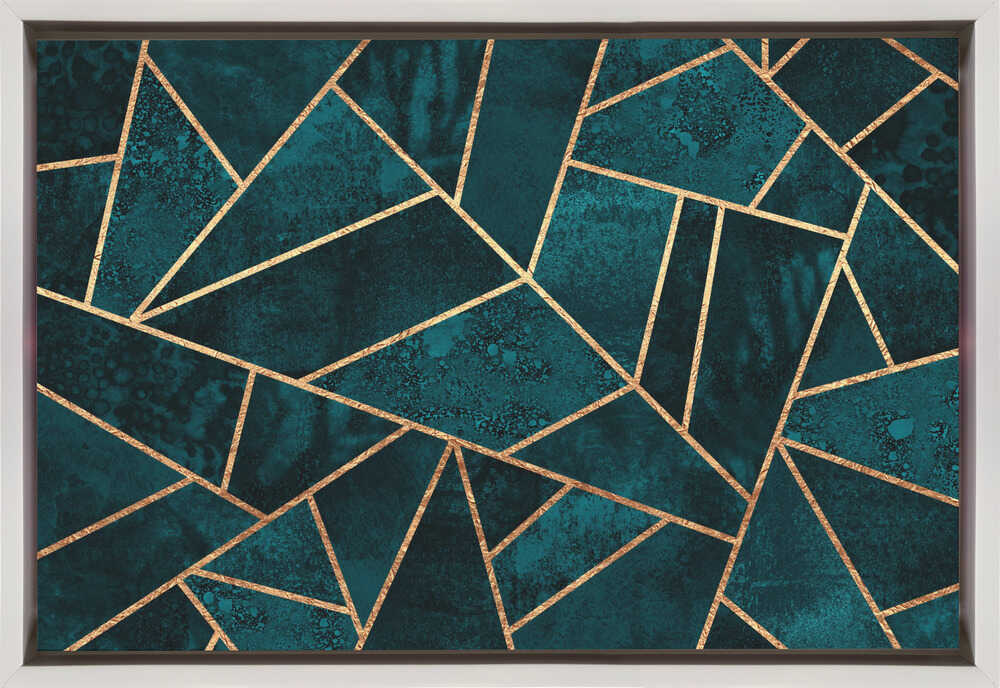 Wall art Deep Teal Stone
