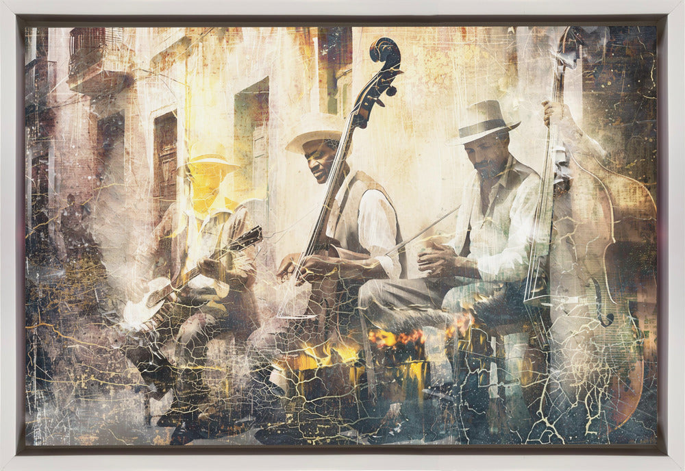 Abstract Art Canvas Print-wall-art-music-art-illustration-11-jazz-band-36X24inches