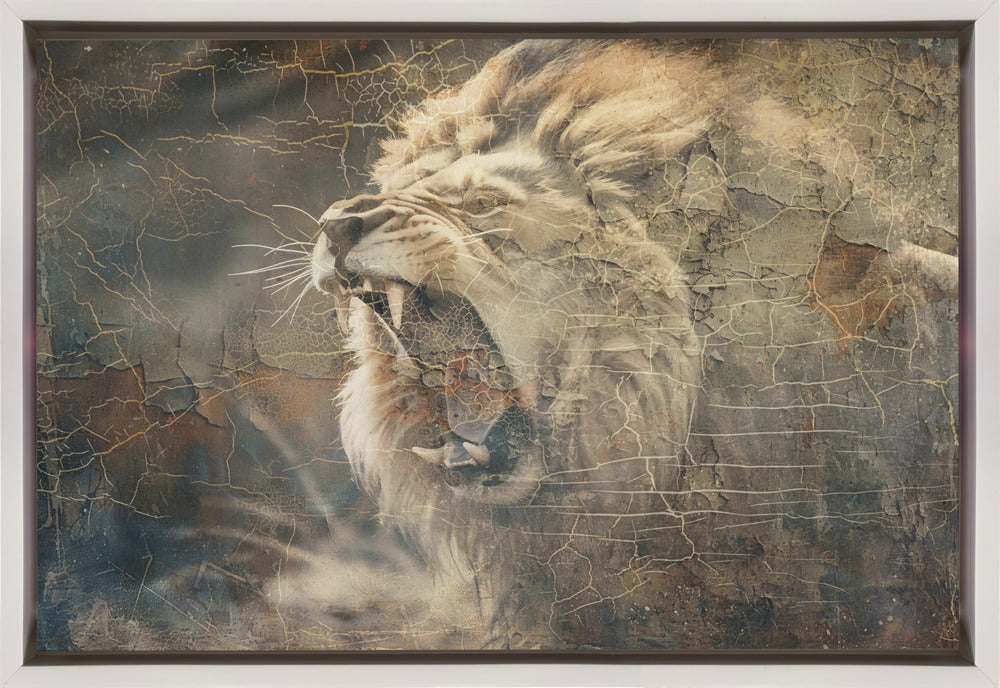 Wall Art Felines Nature-Inspired Canvas Print-wall-art-lion-animal-vintage-art-illustration-wallart-09-36X24