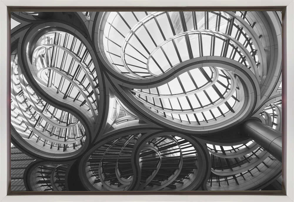 Wall art geometric entrance