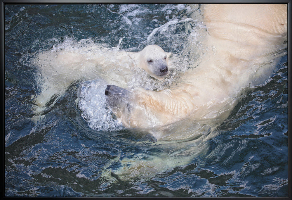 Wall art HER CUTENESS, swimming with mum
