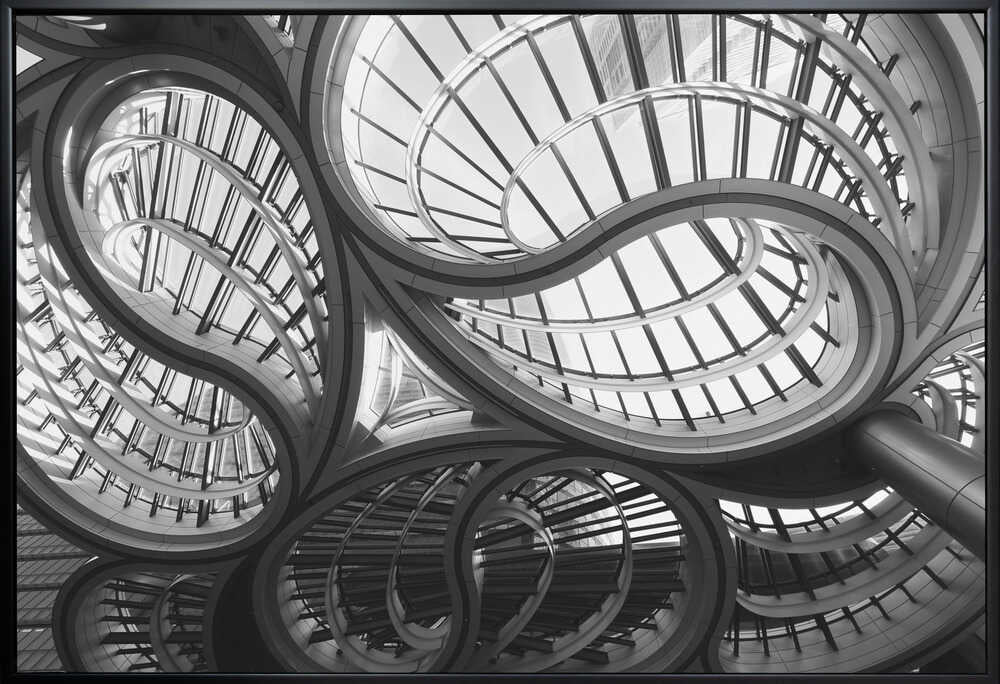 Wall art geometric entrance