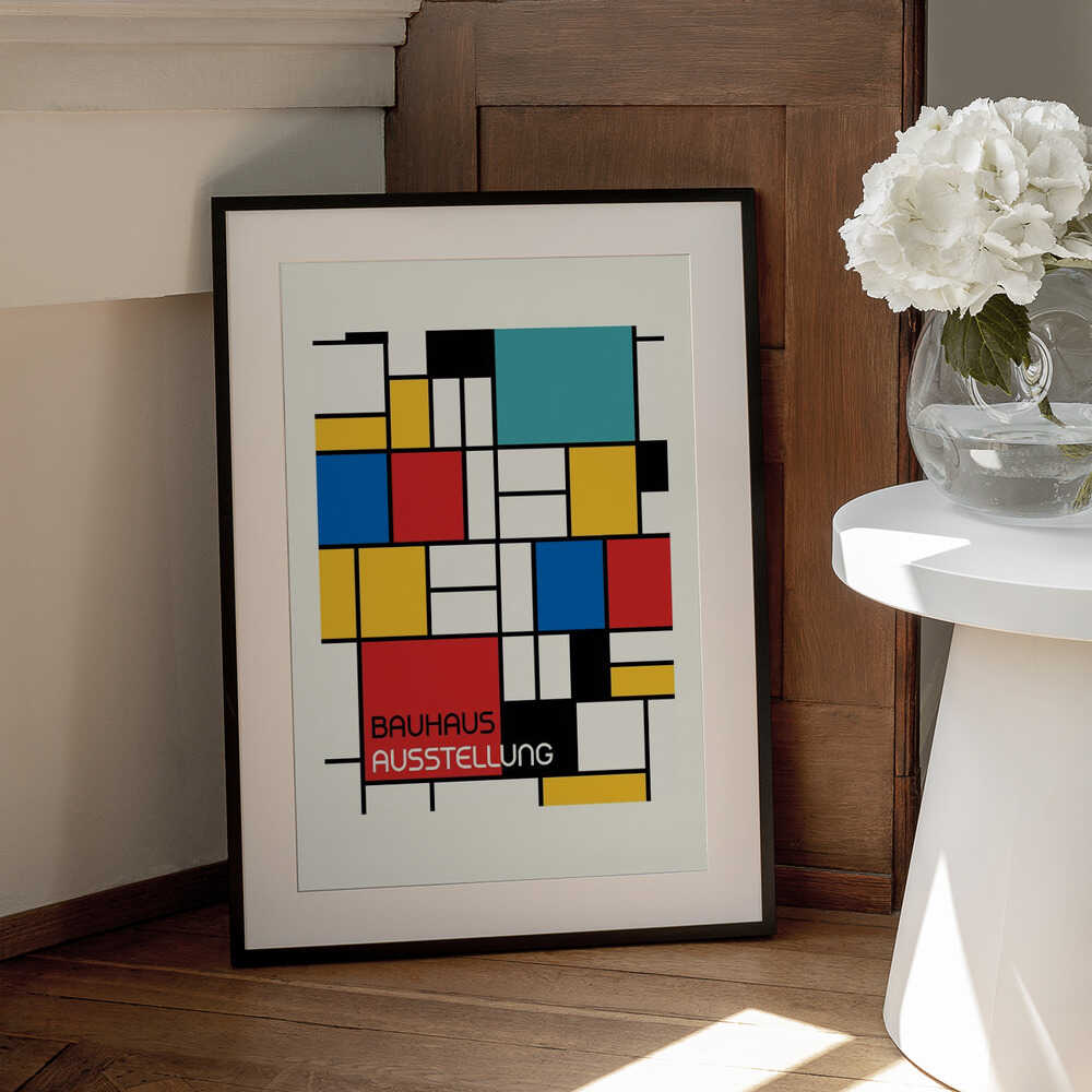 Wall art Bauhaus Geometric Design Retro