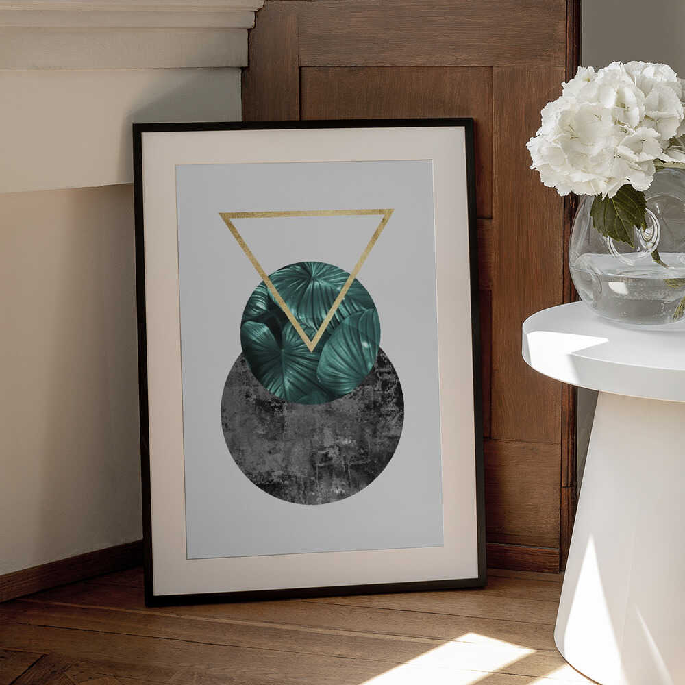 Wall art Botanical and geometric Shape