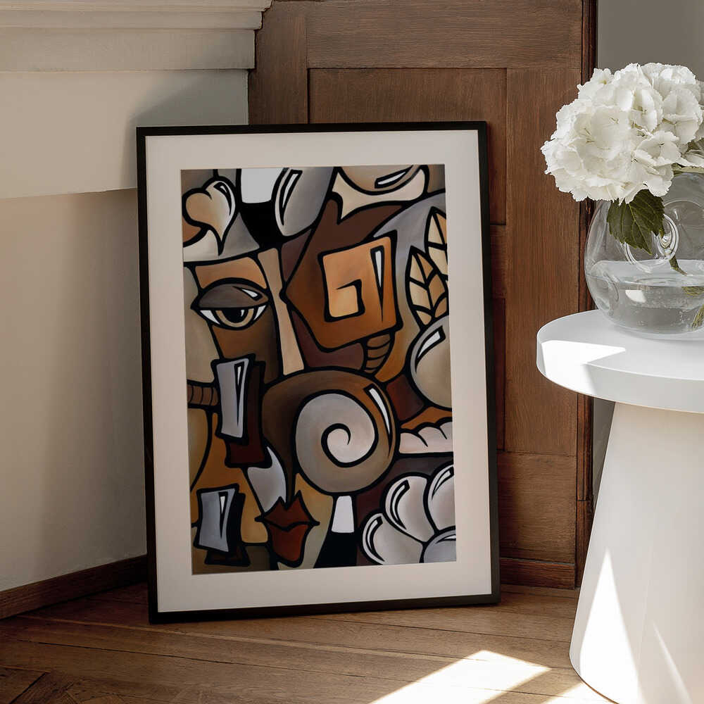 Wall art Dynamic Cubist Harmony