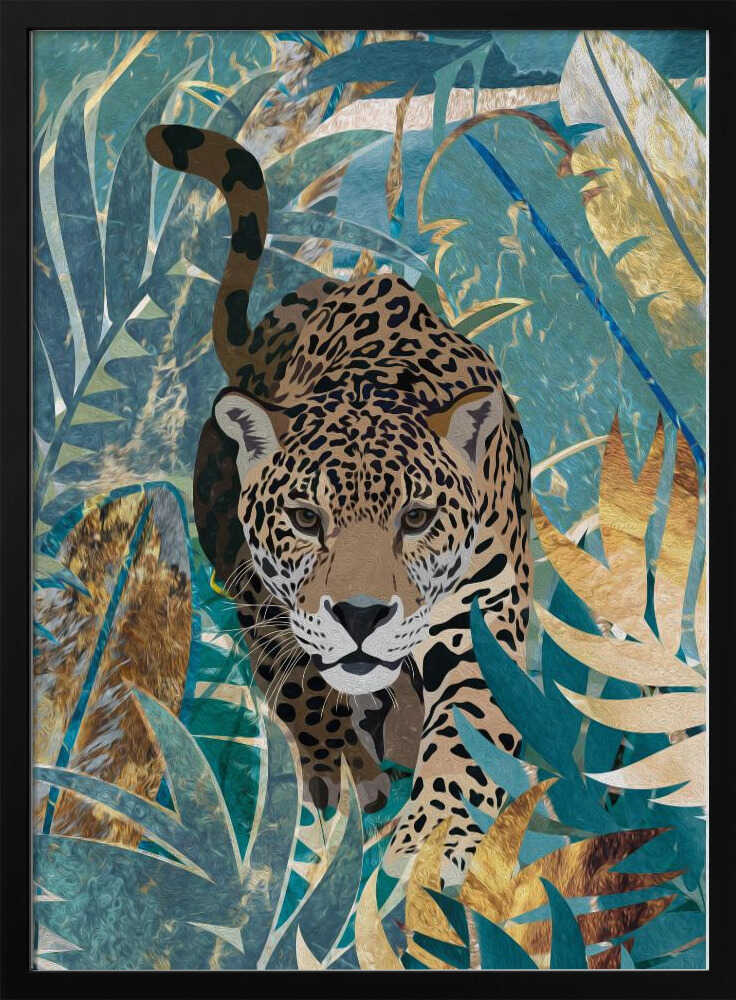 Wall art Jaguar Jungle 2