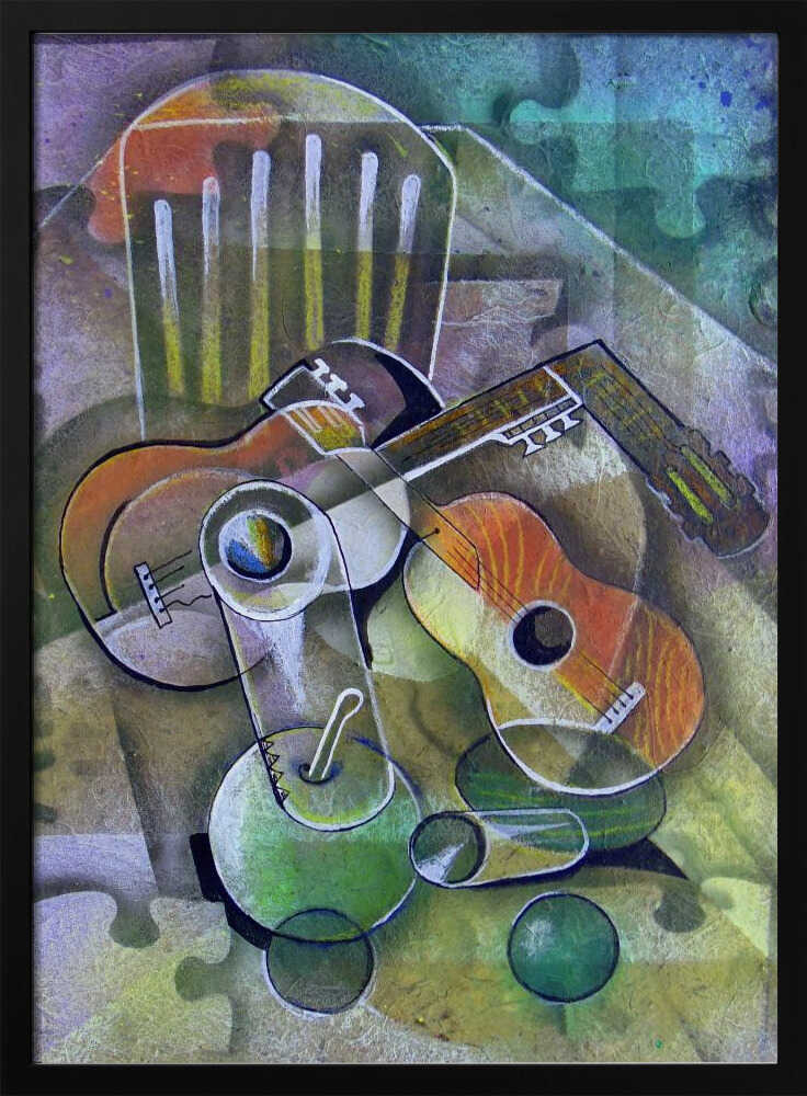 Wall art Still Life with Guitars