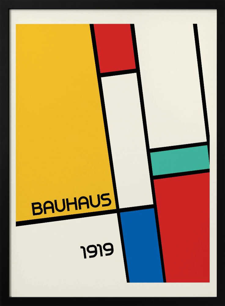 Wall art Bauhaus Geometric Design Retro
