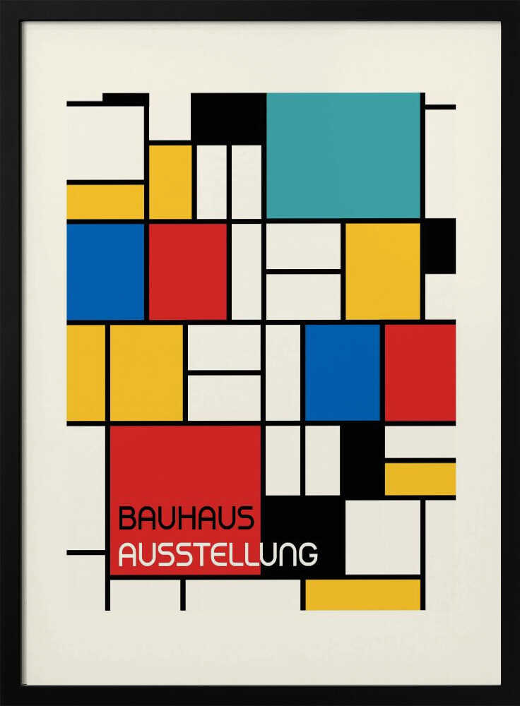 Wall art Bauhaus Geometric Design Retro