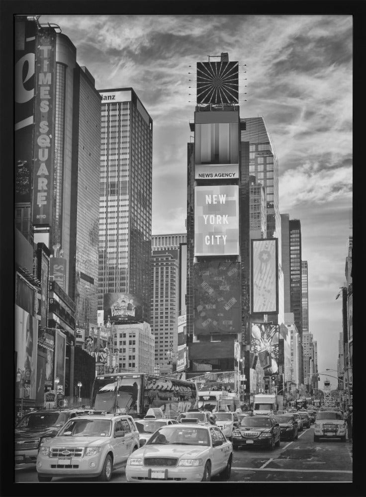 Wall art NEW YORK CITY Times Square - Monochrome