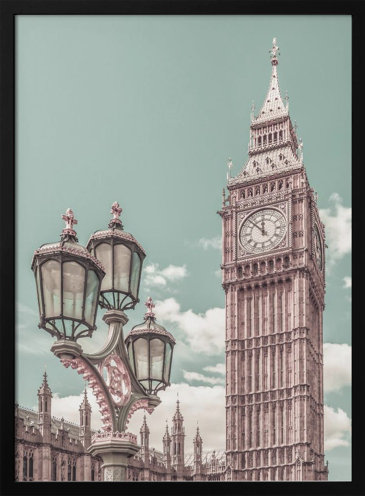 Landscape Photography Canvas Print-wall-art-london-elizabeth-tower-urban-vintage-style-36X48