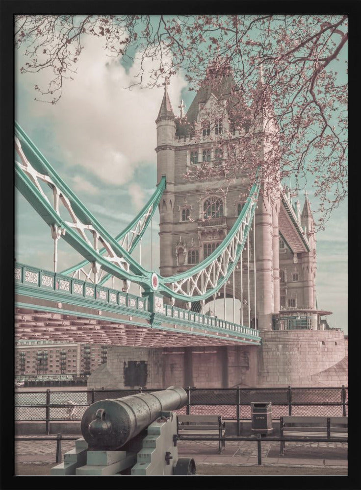 Wall art LONDON Tower Bridge in Detail | urban vintage style