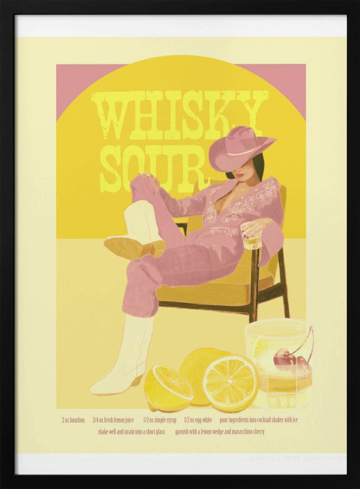 Wall art Jlr Whiskysour Pink Copy Canvas Print