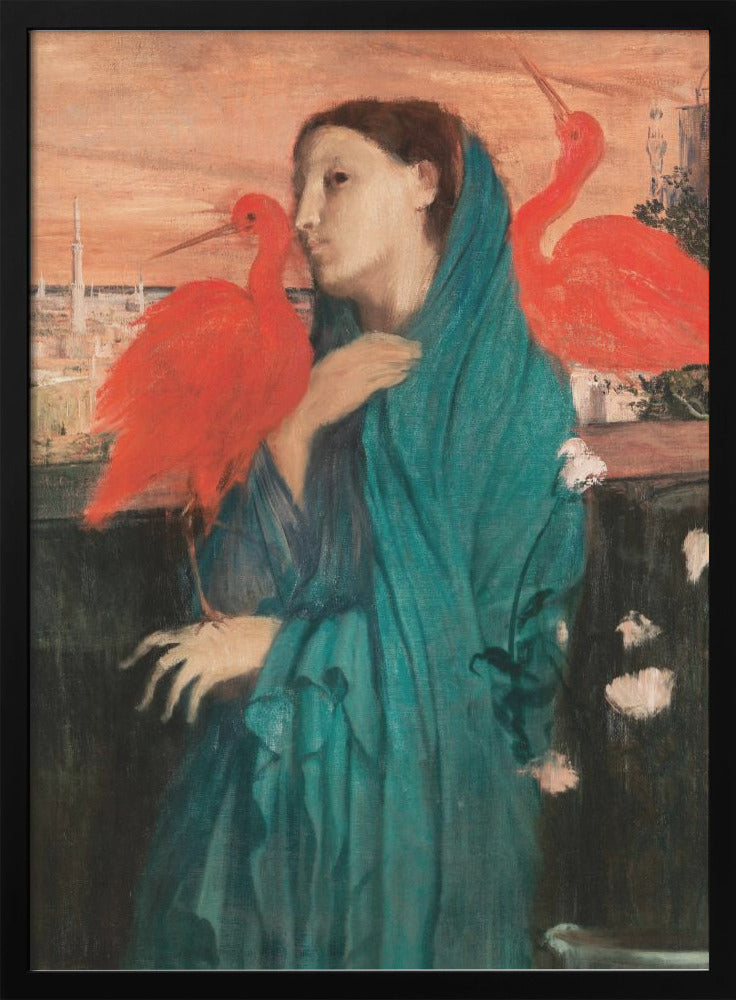 Wall art Young Woman With Ibis