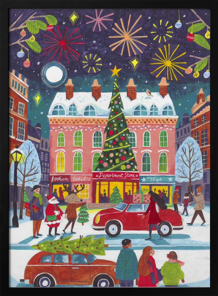 Wall art Christmas in the City Canvas Print