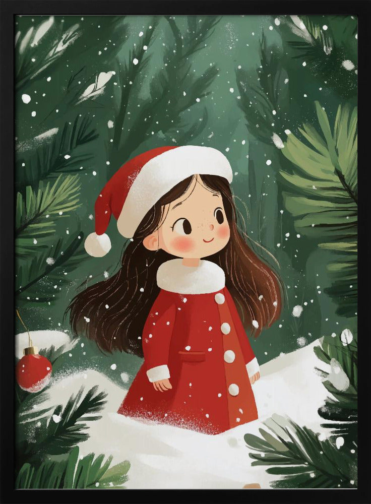 Wall art Christmas Girl