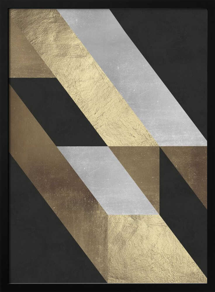 Wall art Geometric Gold Flow
